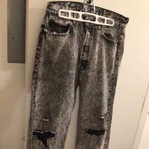 Distressed Levi’s Jeans